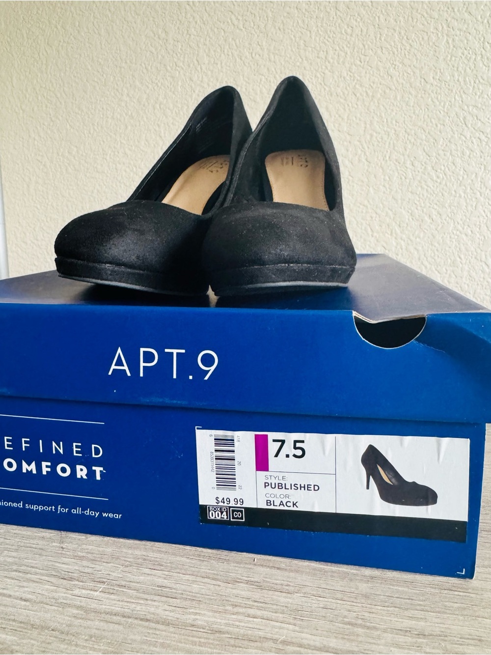 Apt. 9 Black Suede Women's Pump Heels